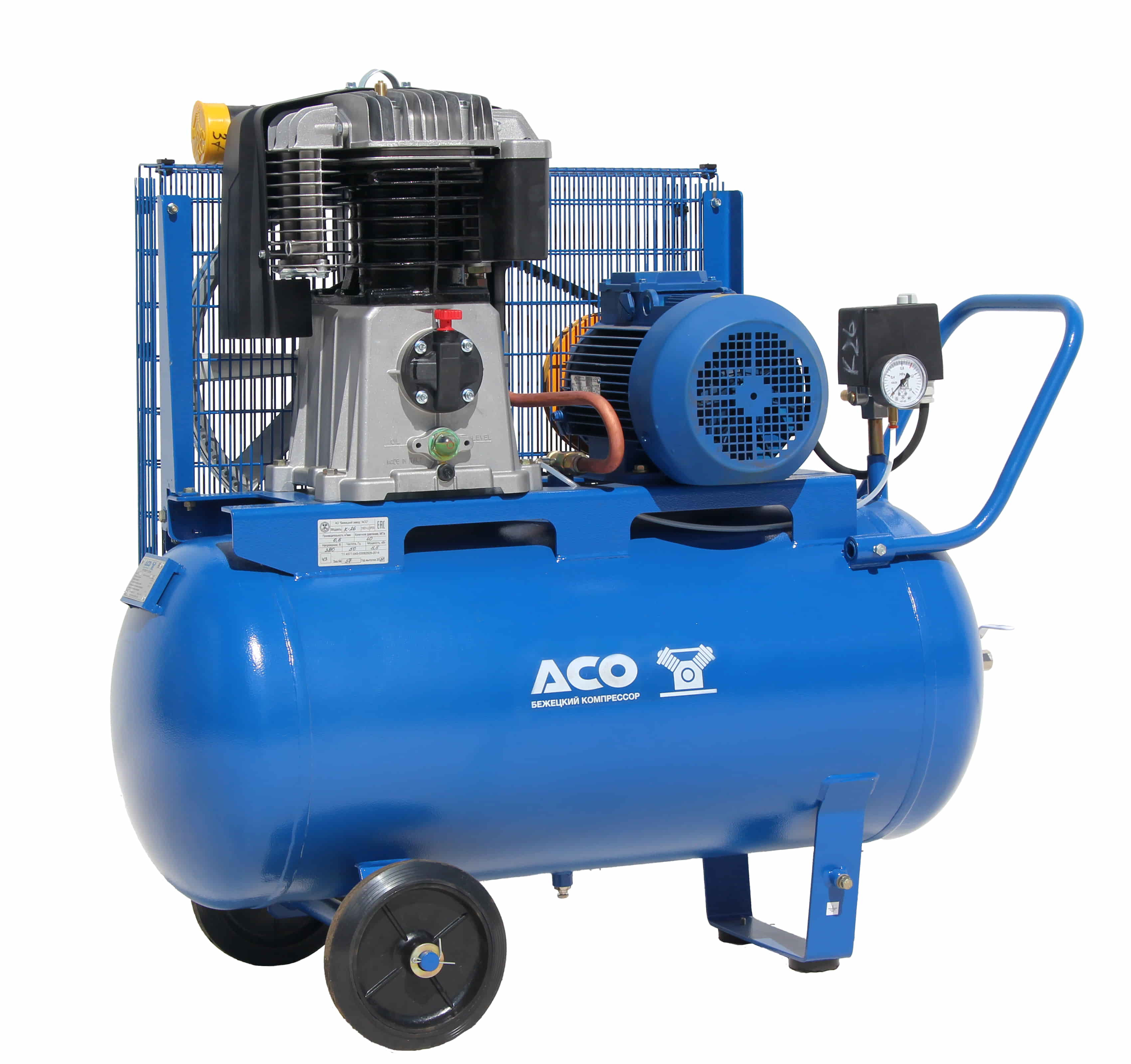 Поршневой компрессор с ременным приводом К26