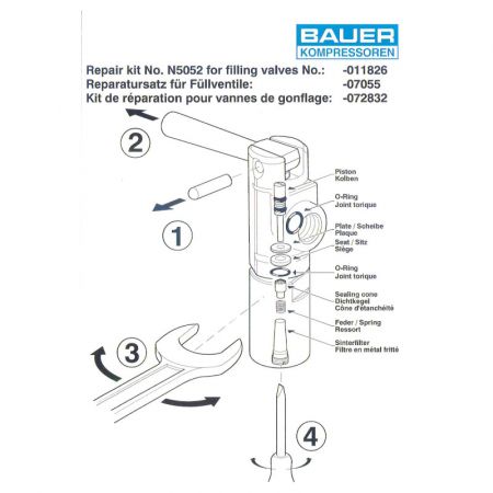 Сервисный набор заправочного клапана N5052