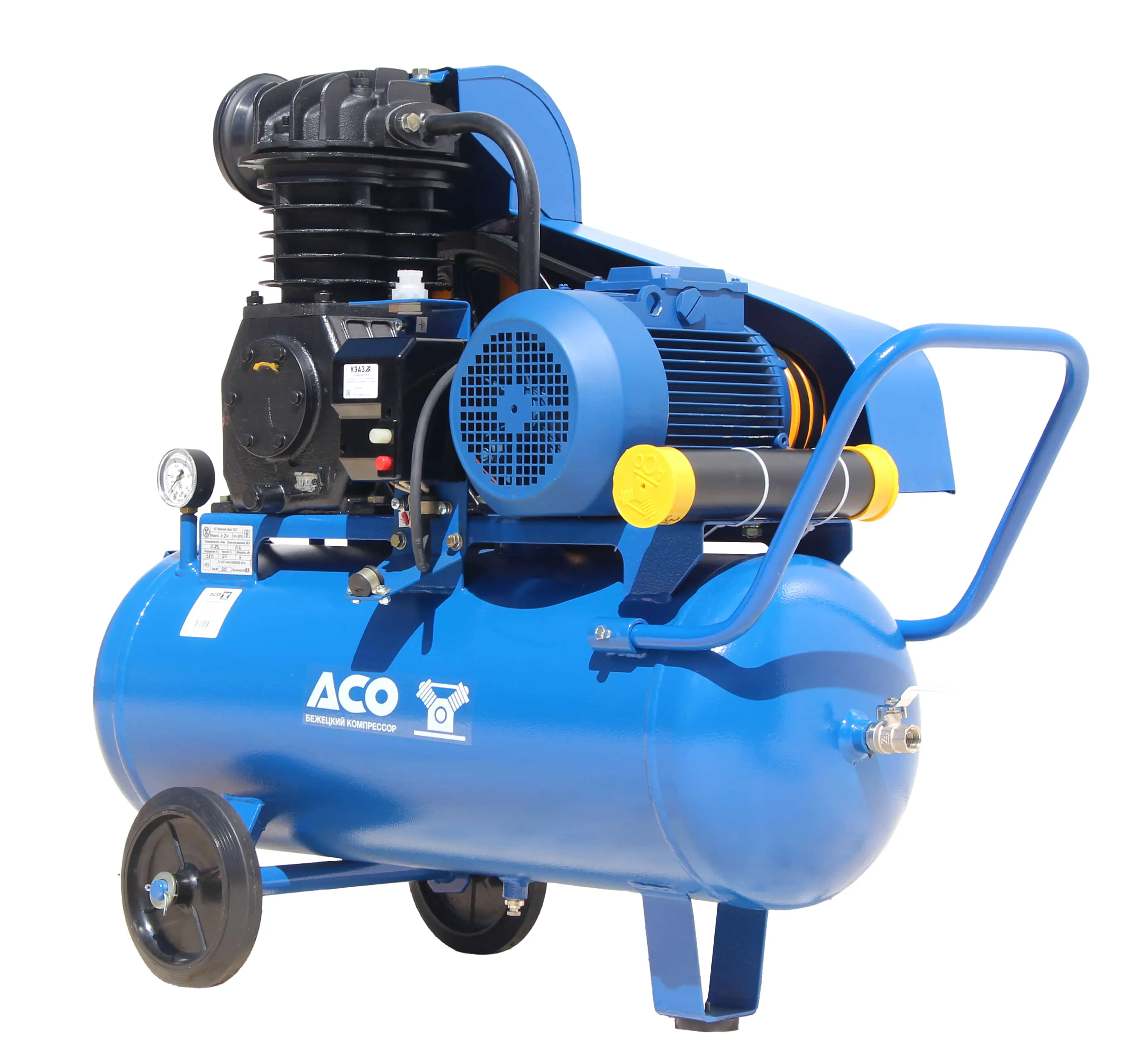 Поршневой компрессор с ременным приводом К24М
