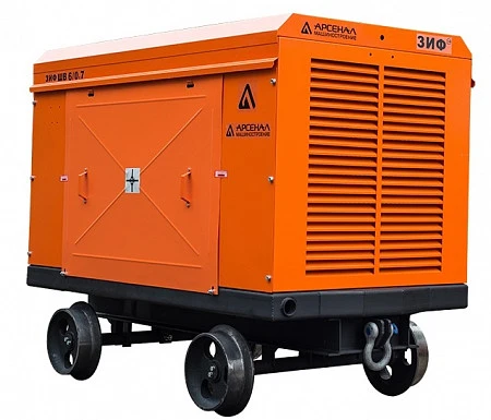 Станция компрессорная электрическая взрывозащищенная шахтная ЗИФ-ШВ 7,5/0,7 (1140; 660 В, на скатах)