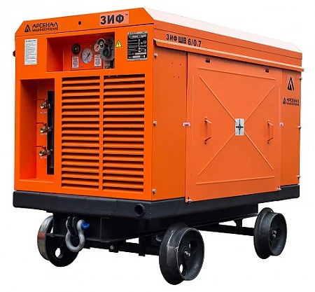 Станция компрессорная электрическая взрывозащищенная шахтная ЗИФ-ШВ 7,5/0,7 (1140; 660 В, на скатах)